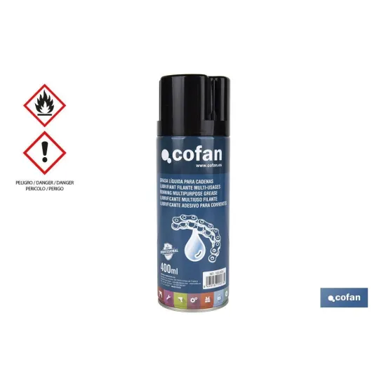 Comprar GRASA ADHESIVA PARA CADENAS 400 ML  Cofan | almacendeferreteriacor.es