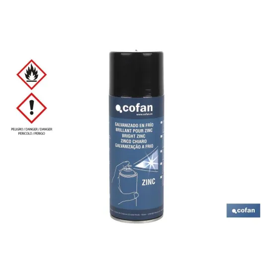 Comprar GALVANIZADO BRILLO EN FRÍO 400 ML ( Cofan | almacendeferreteriacor.es