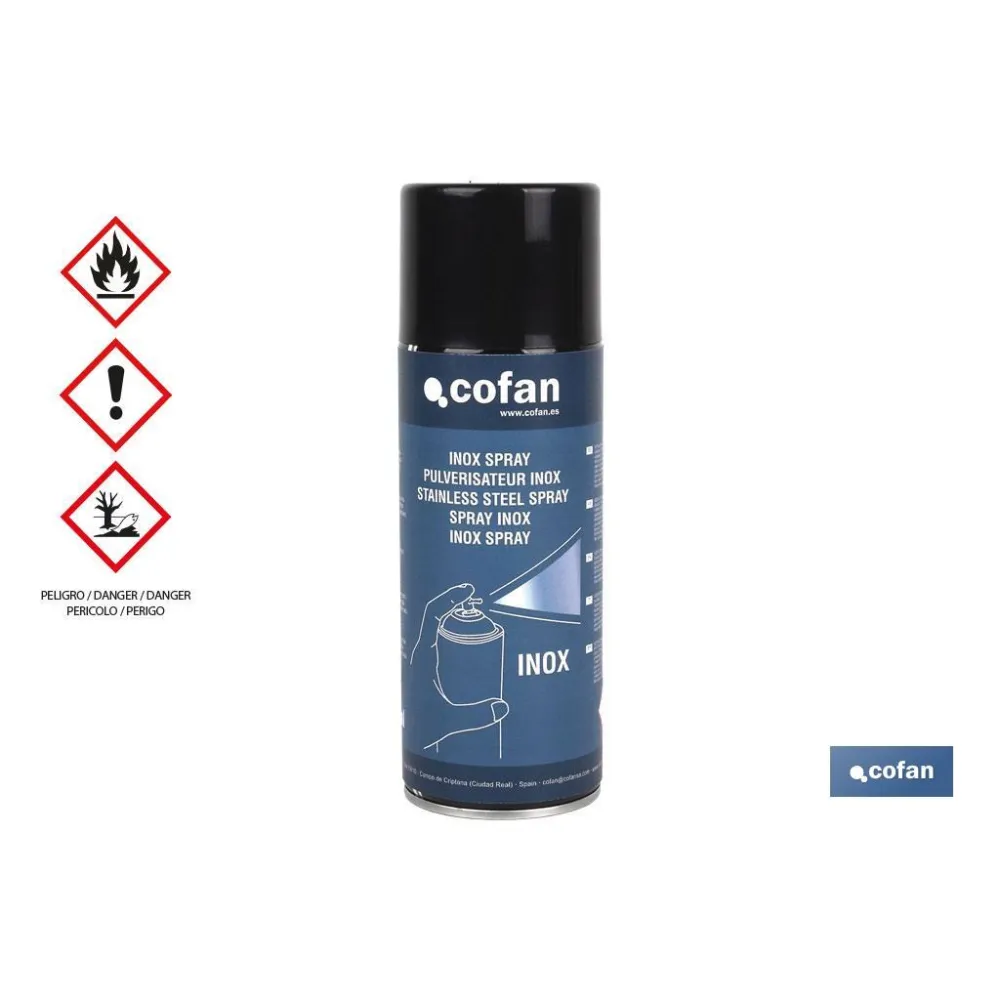 Comprar INOX SPRAY 400 ML (PACK: 1 UDS) Cofan | almacendeferreteriacor.es