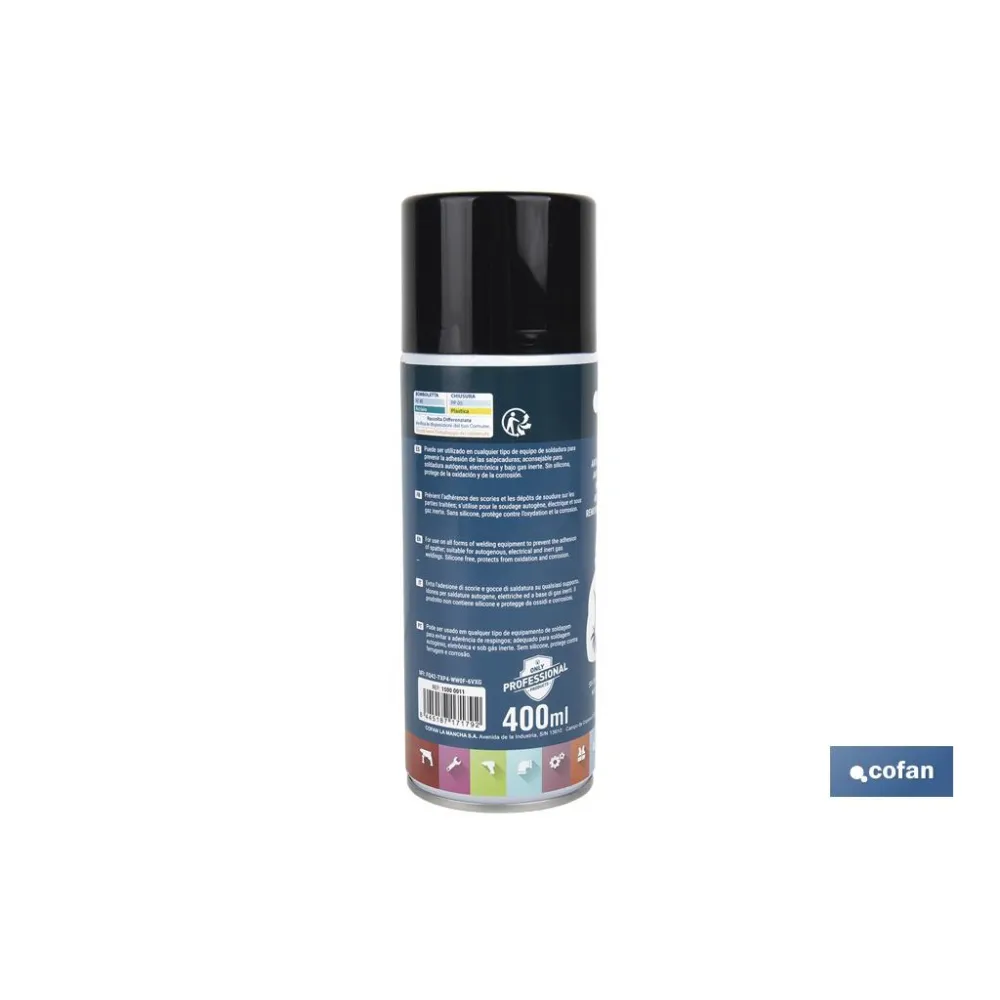 Comprar ANTIADHESIVO PARA SOLDADURAS 400 ML Cofan | almacendeferreteriacor.es