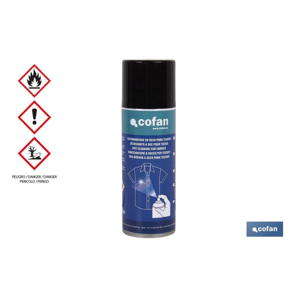 Comprar QUITAMANCHAS EN SECO PARA TEJIDOS 2 Cofan | almacendeferreteriacor.es