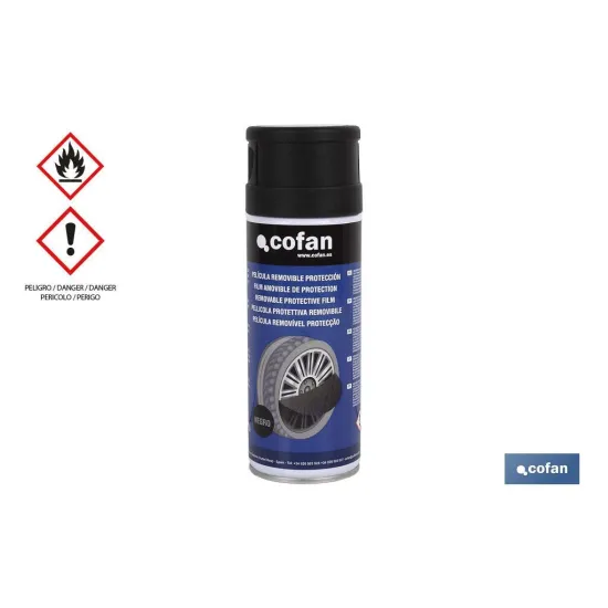 Comprar PELICULA REMOVIBLE PROTECCIÓN NEGRO Cofan | almacendeferreteriacor.es