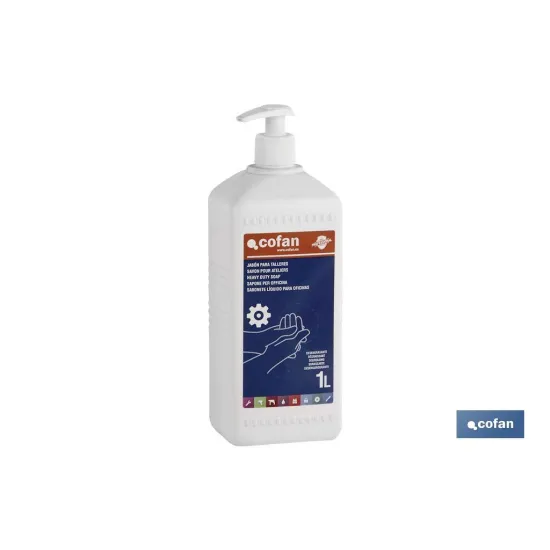 Comprar JABÓN PARA TALLERES 1 L (PACK: 1 UD Cofan | almacendeferreteriacor.es
