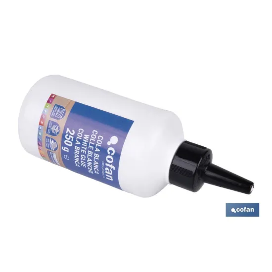 Comprar COLA BLANCA 250 G (PACK: 1 UDS) Cofan | almacendeferreteriacor.es