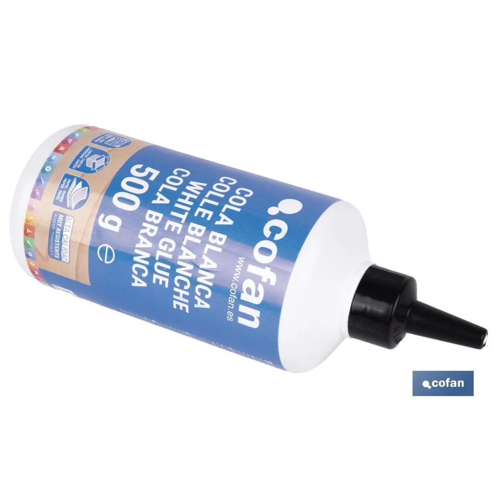 Comprar COLA BLANCA 500 G (PACK: 1 UDS) Cofan | almacendeferreteriacor.es