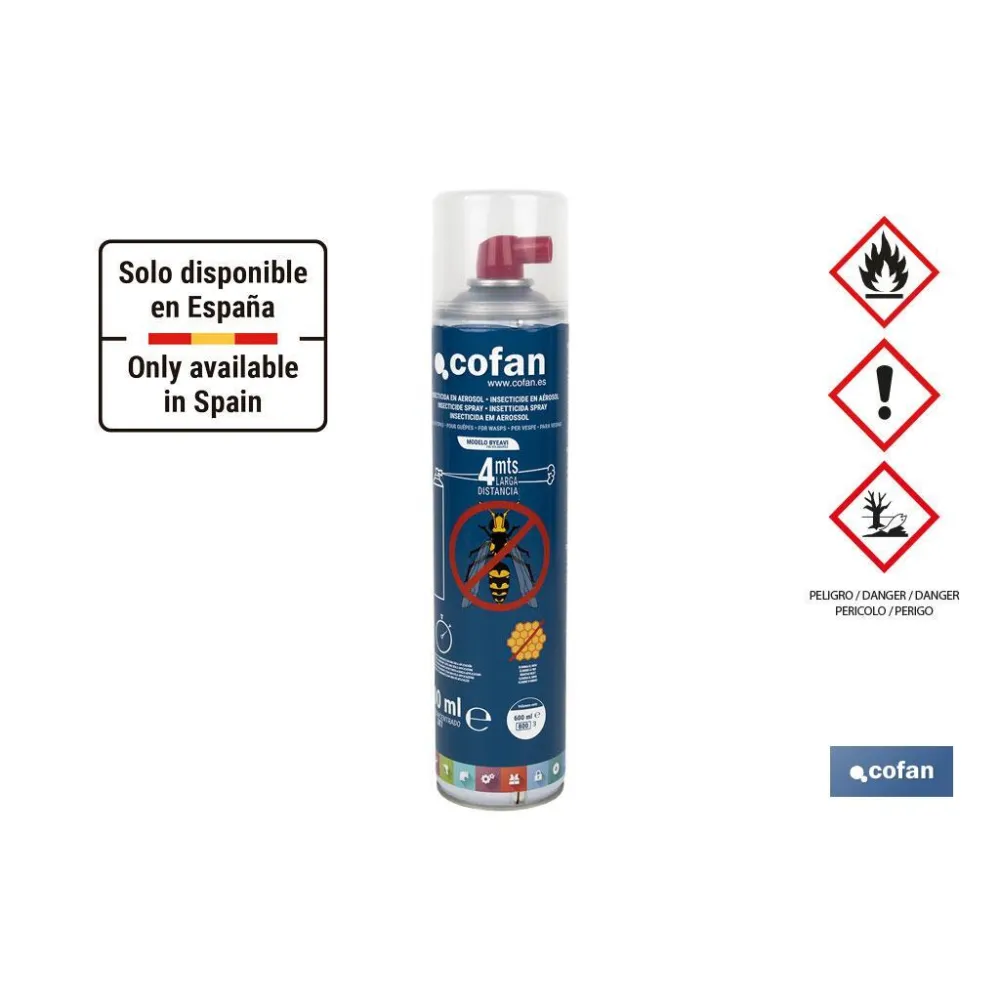 Comprar INSECTICIDA EN AEROSOL AVISPAS MODE Cofan | almacendeferreteriacor.es