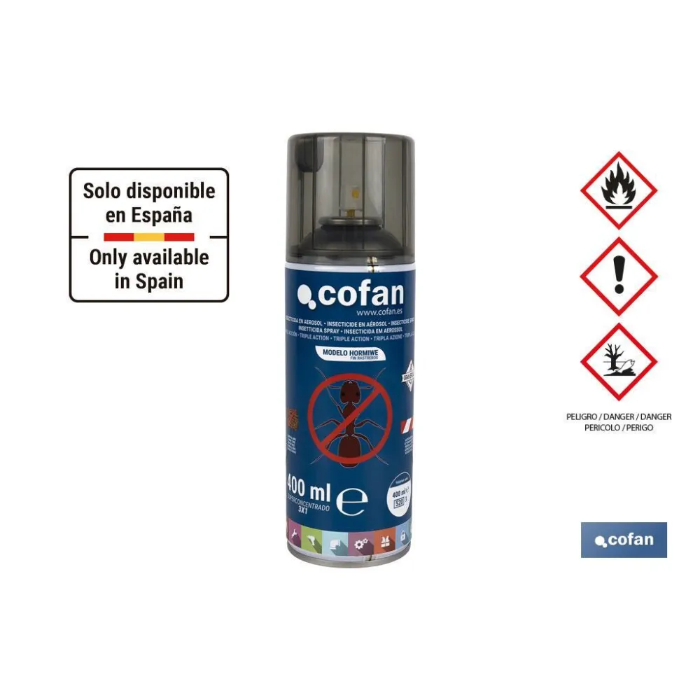 Comprar INSECTICIDA EN AEROSOL HORMIGAS TRI Cofan | almacendeferreteriacor.es