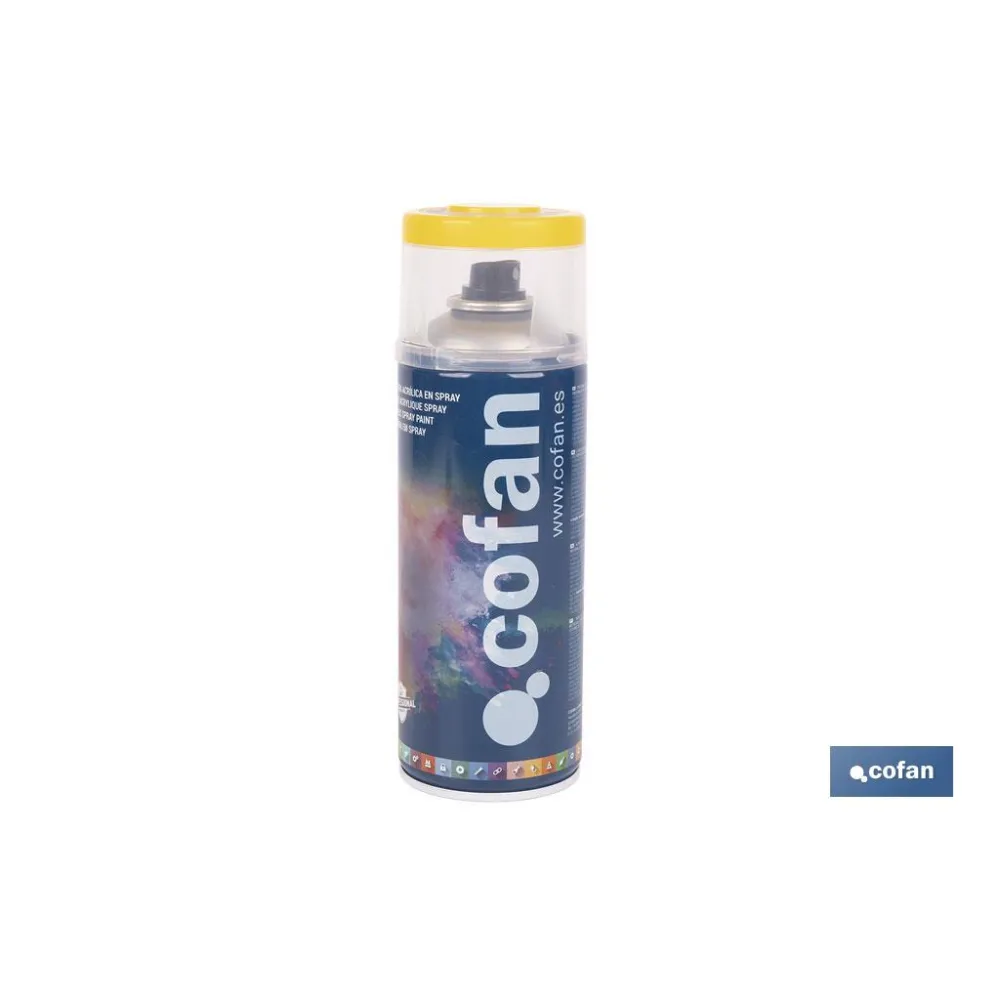 Comprar PINTURA ACRIL. 400ML 1023-AMARILLO  Cofan | almacendeferreteriacor.es