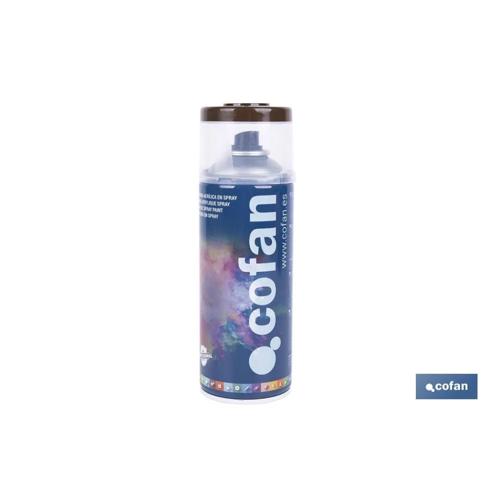 Comprar PINTURA ACRIL. 400ML - 8014 MARRÓN  Cofan | almacendeferreteriacor.es