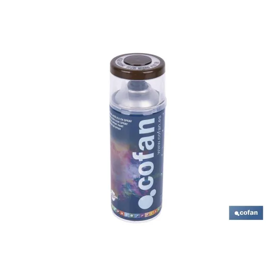 Comprar PINTURA ACRIL. 400ML - 8014 MARRÓN  Cofan | almacendeferreteriacor.es