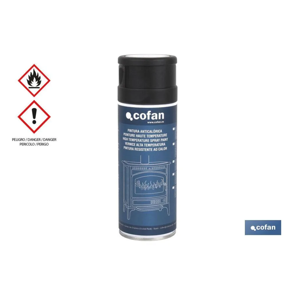 Comprar PINTURA ANTICALORICA NEGRA. 400ML ( Cofan | almacendeferreteriacor.es