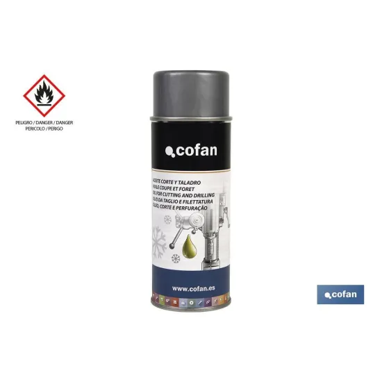 Comprar ACEITE CORTE Y TALADRO EN SPRAY 400 Cofan | almacendeferreteriacor.es