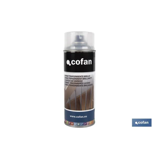 Comprar BARNIZ TRANSPARENTE BRILLO 400ML (P Cofan | almacendeferreteriacor.es