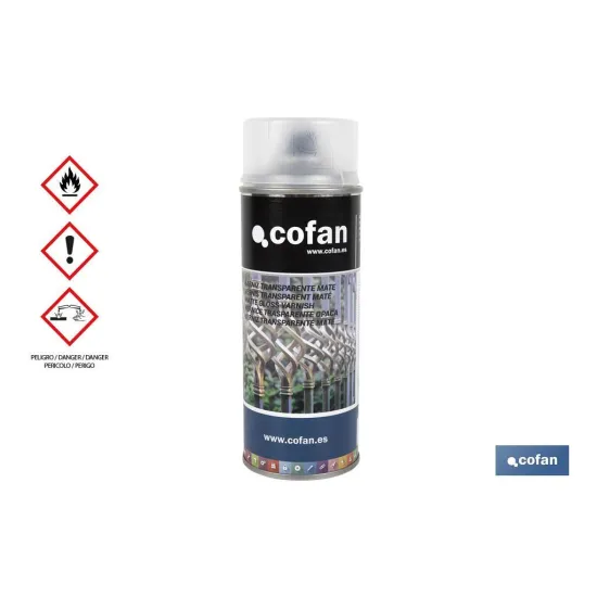 Comprar BARNIZ TRANSPARENTE MATE 400ML (PAC Cofan | almacendeferreteriacor.es