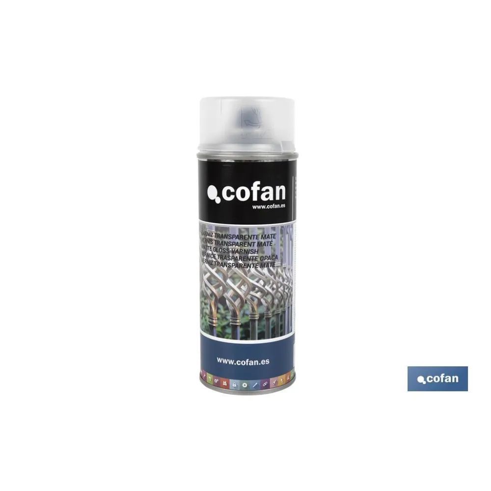 Comprar BARNIZ TRANSPARENTE MATE 400ML (PAC Cofan | almacendeferreteriacor.es