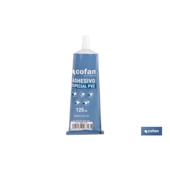 Comprar ADHESIVO PARA PVC 125 ML AGUA POTAB Cofan | almacendeferreteriacor.es