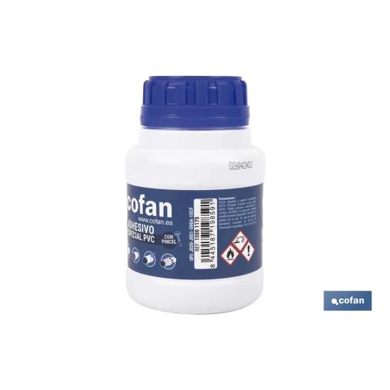 Comprar ADHESIVO PARA PVC 250 ML AGUA POTAB Cofan | almacendeferreteriacor.es