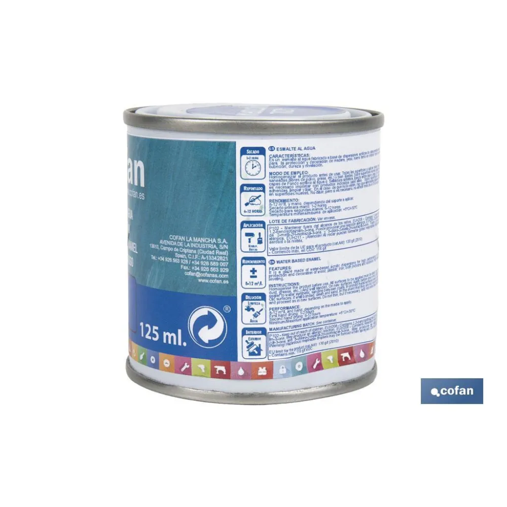 Comprar ESMALTE AL AGUA (125 ML) AZUL VICTO Cofan | almacendeferreteriacor.es