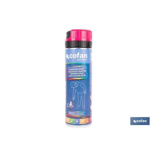 Comprar MARCAJE DE OBRA FLUORESC. FUCSIA 50 Cofan | almacendeferreteriacor.es