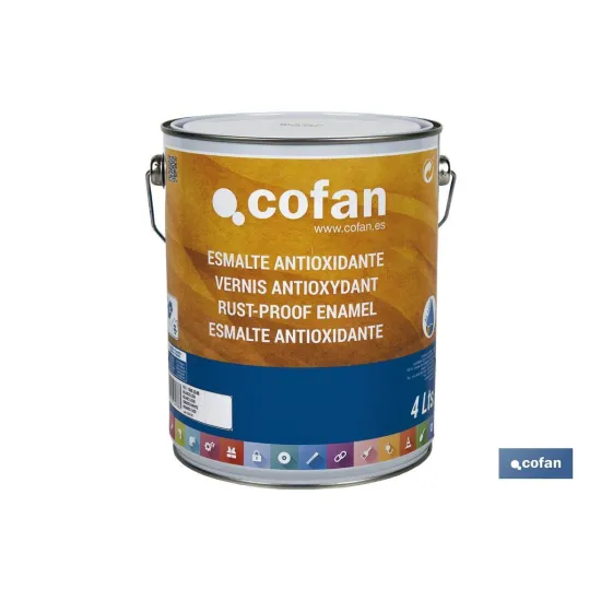 Comprar ESMALTE ANTIOXIDANTE LISO AL AGUA B Cofan | almacendeferreteriacor.es