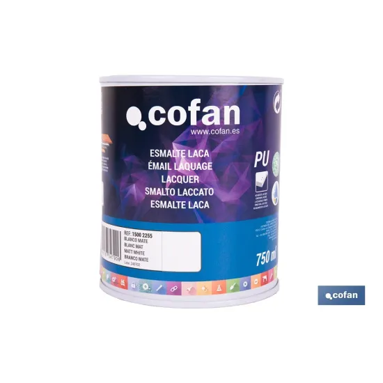 Comprar ESMALTE LACA AL AGUA BLANCO 750 ML  Cofan | almacendeferreteriacor.es