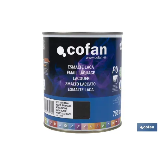Comprar ESMALTE LACA AL AGUA NEGRO 750 ML S Cofan | almacendeferreteriacor.es