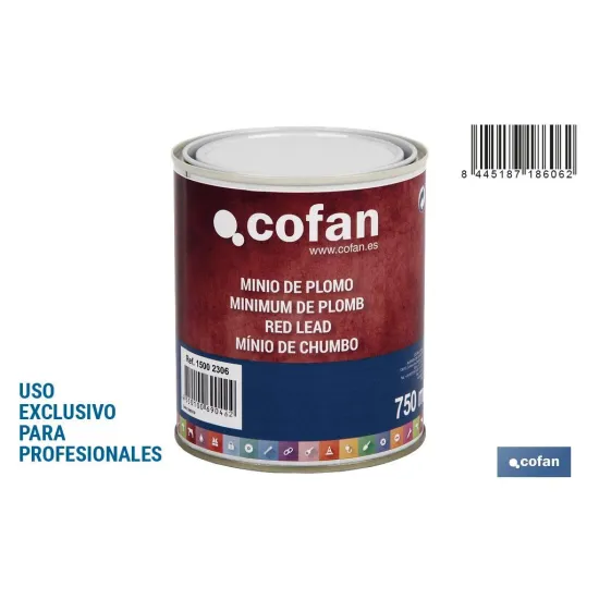Comprar MINIO DE PLOMO 750ML (PACK: 1 UDS) Cofan | almacendeferreteriacor.es