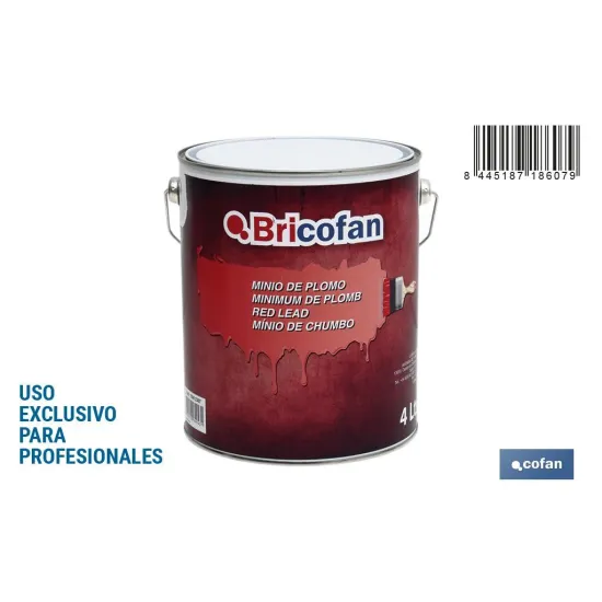 Comprar MINIO DE PLOMO 4L (PACK: 1 UDS) Cofan | almacendeferreteriacor.es