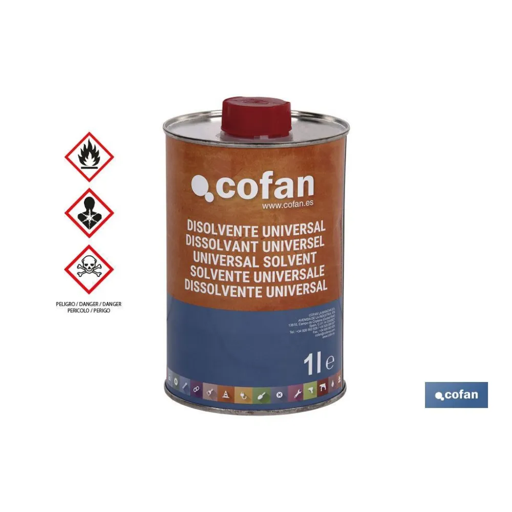 Comprar DISOLVENTE UNIVERSAL COFAN (1 L) (P Cofan | almacendeferreteriacor.es
