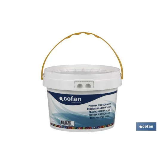 Comprar PINTURA PLÁSTICA EXTERIOR 5 KG BLAN Cofan | almacendeferreteriacor.es