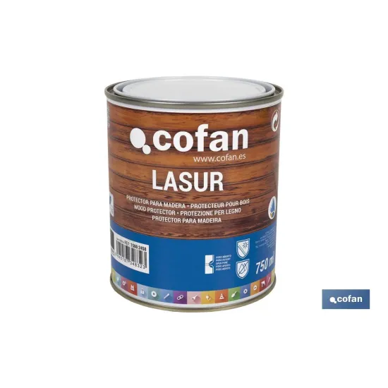 Comprar LASUR PROTECTOR AL AGUA PARA MADERA Cofan | almacendeferreteriacor.es