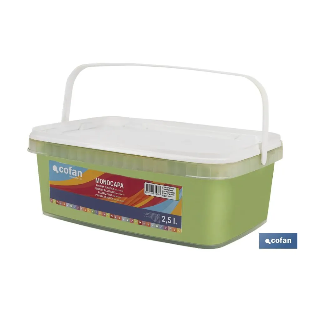 Comprar PINTURA PLÁSTICA MONOCAPA Verde Pis Cofan | almacendeferreteriacor.es