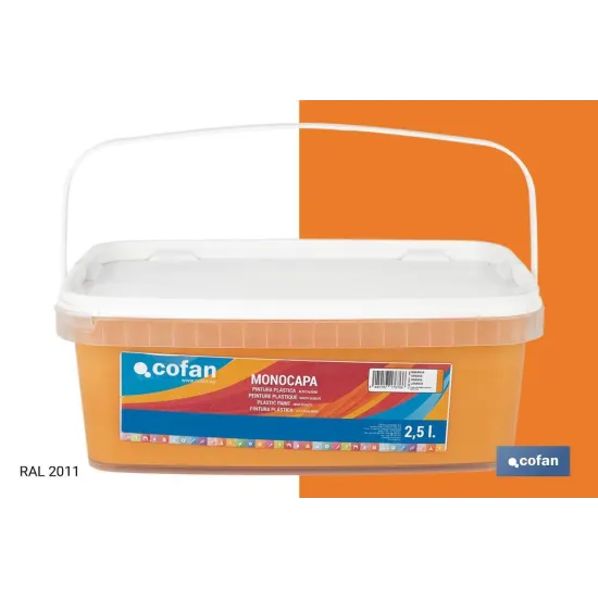 Comprar PINTURA PLÁSTICA MONOCAPA Naranja ( Cofan | almacendeferreteriacor.es