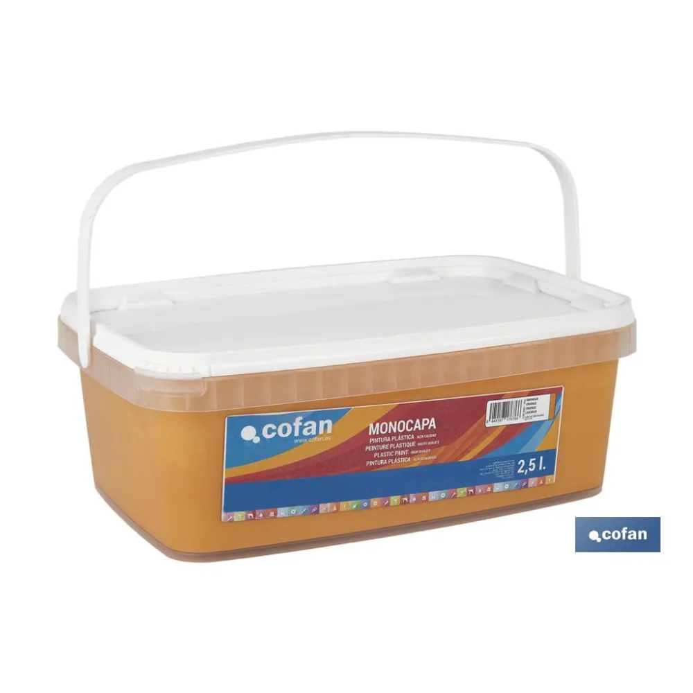 Comprar PINTURA PLÁSTICA MONOCAPA Naranja ( Cofan | almacendeferreteriacor.es