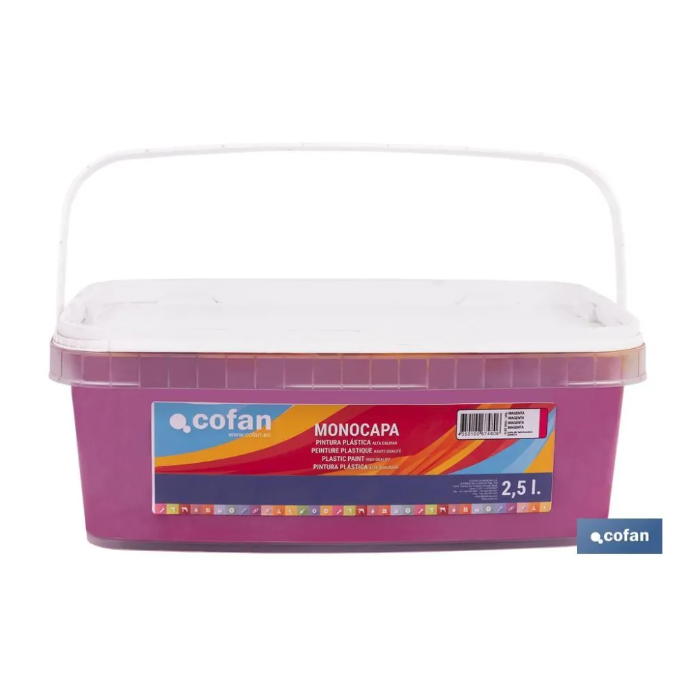 Comprar PINTURA PLÁSTICA MONOCAPA Magenta ( Cofan | almacendeferreteriacor.es