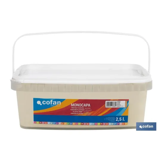 Comprar PINTURA PLÁSTICA MONOCAPA Marfil (2 Cofan | almacendeferreteriacor.es