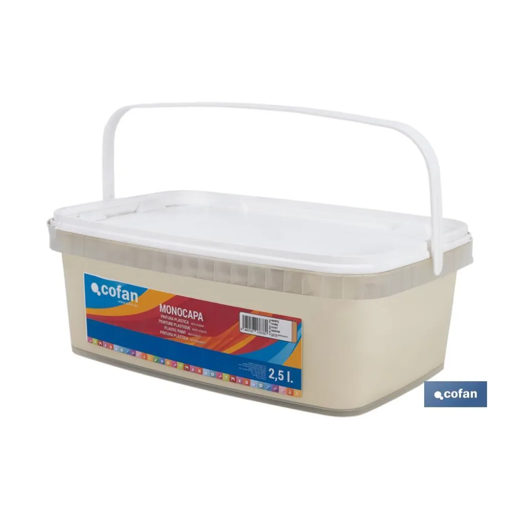Comprar PINTURA PLÁSTICA MONOCAPA Marfil (2 Cofan | almacendeferreteriacor.es
