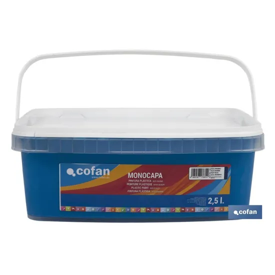 Comprar PINTURA PLÁSTICA MONOCAPA Azul Mari Cofan | almacendeferreteriacor.es