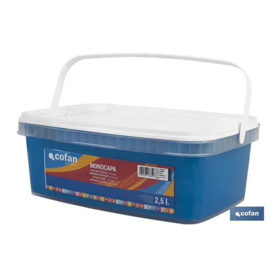 Comprar PINTURA PLÁSTICA MONOCAPA Azul Mari Cofan | almacendeferreteriacor.es