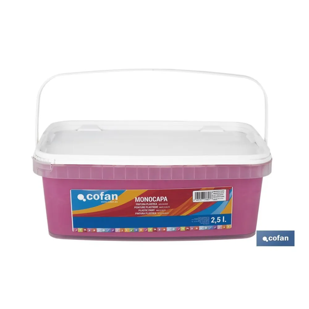 Comprar PINTURA PLÁSTICA MONOCAPA Magenta S Cofan | almacendeferreteriacor.es
