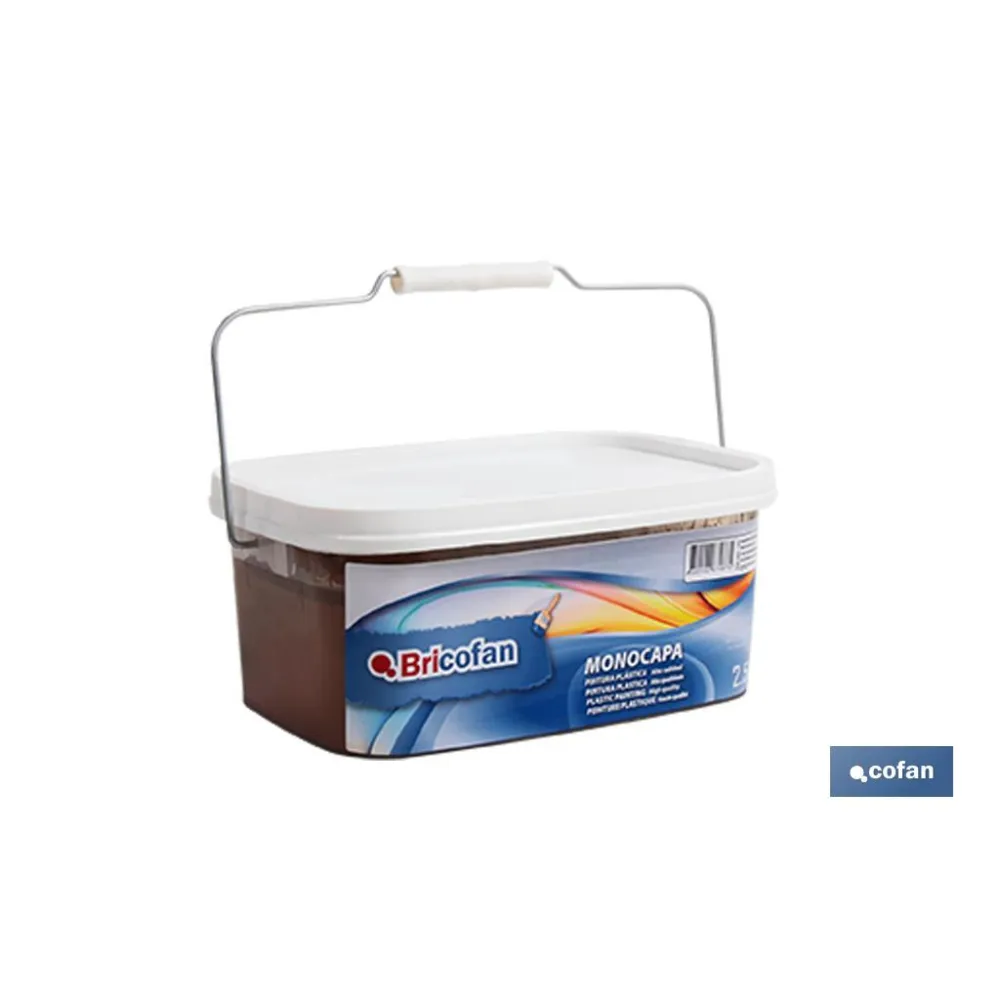 Comprar PINTURA PLÁSTICA MONOCAPA Marron Ch Cofan | almacendeferreteriacor.es