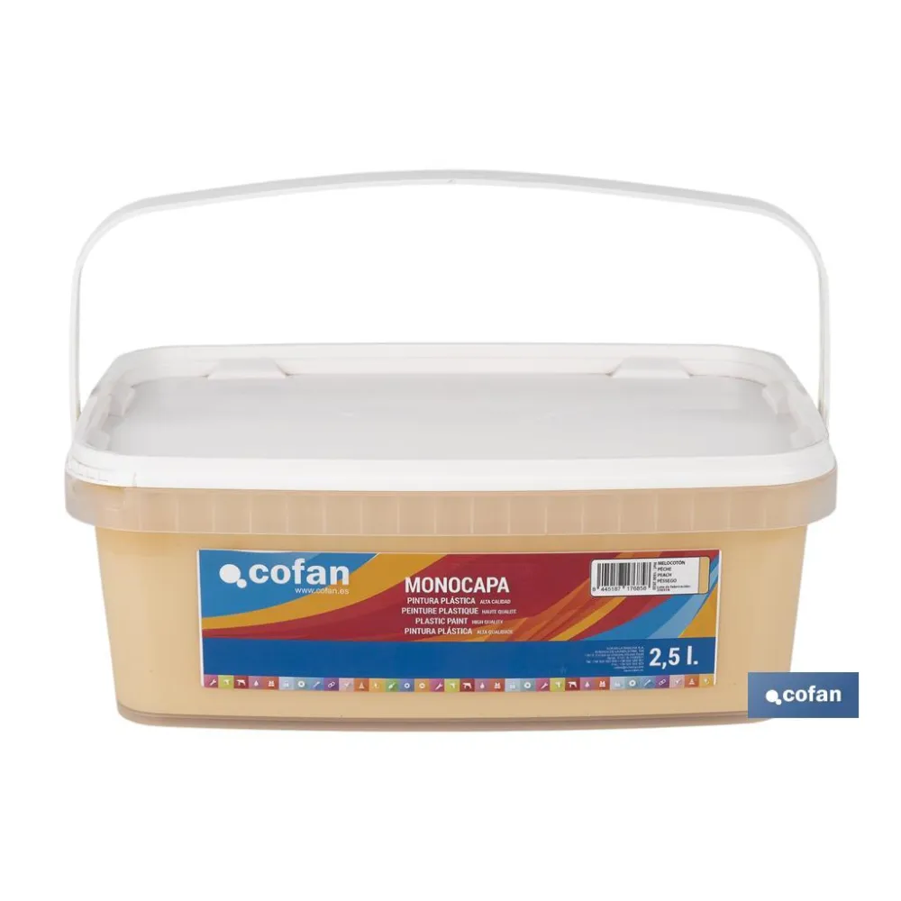Comprar PINTURA PLÁSTICA MONOCAPA Melocoton Cofan | almacendeferreteriacor.es
