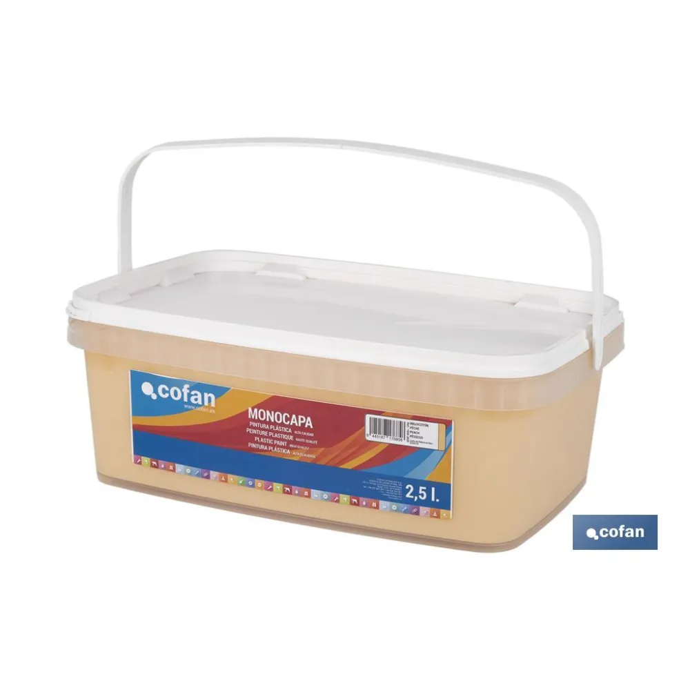 Comprar PINTURA PLÁSTICA MONOCAPA Melocoton Cofan | almacendeferreteriacor.es