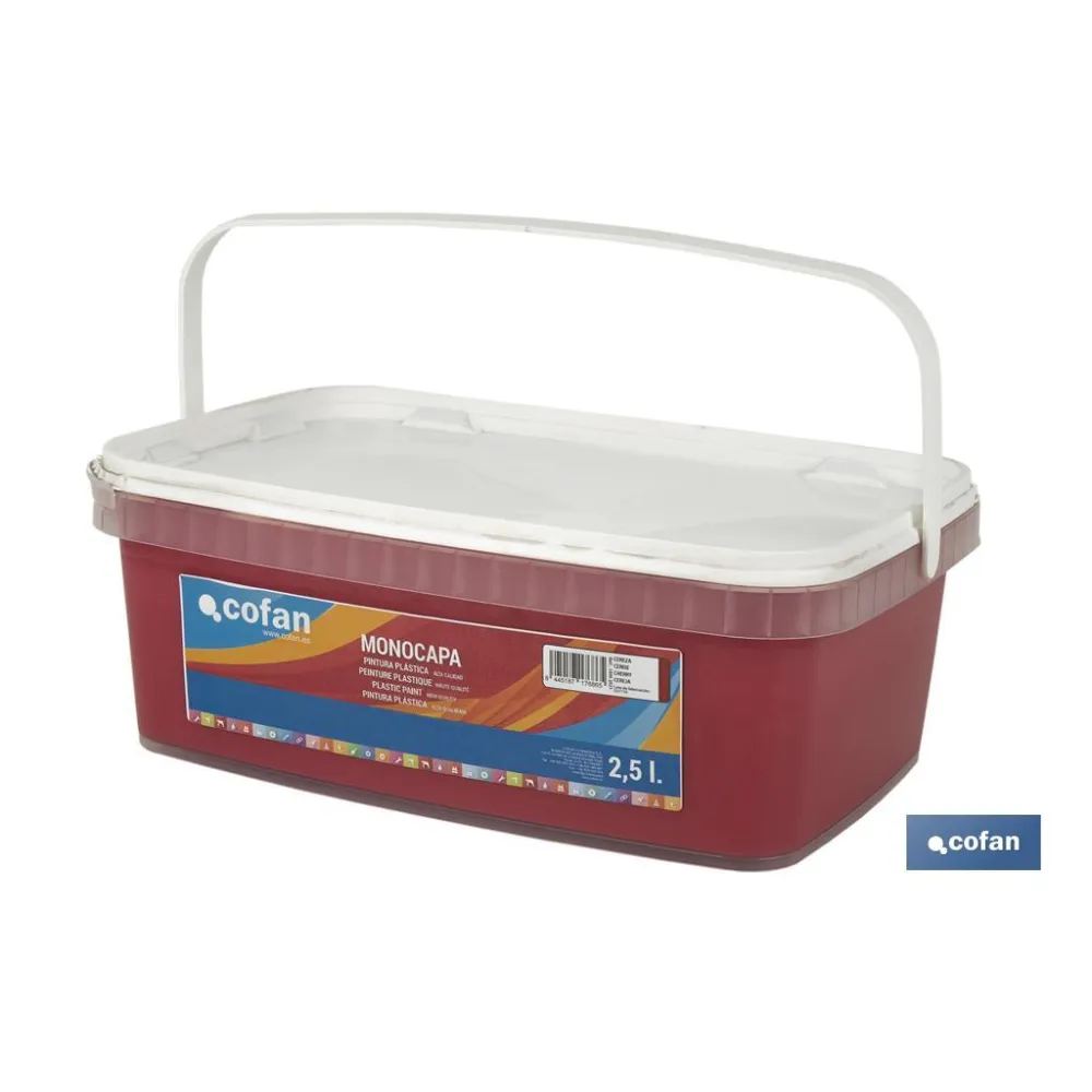 Comprar PINTURA PLÁSTICA MONOCAPA Cereza (2 Cofan | almacendeferreteriacor.es