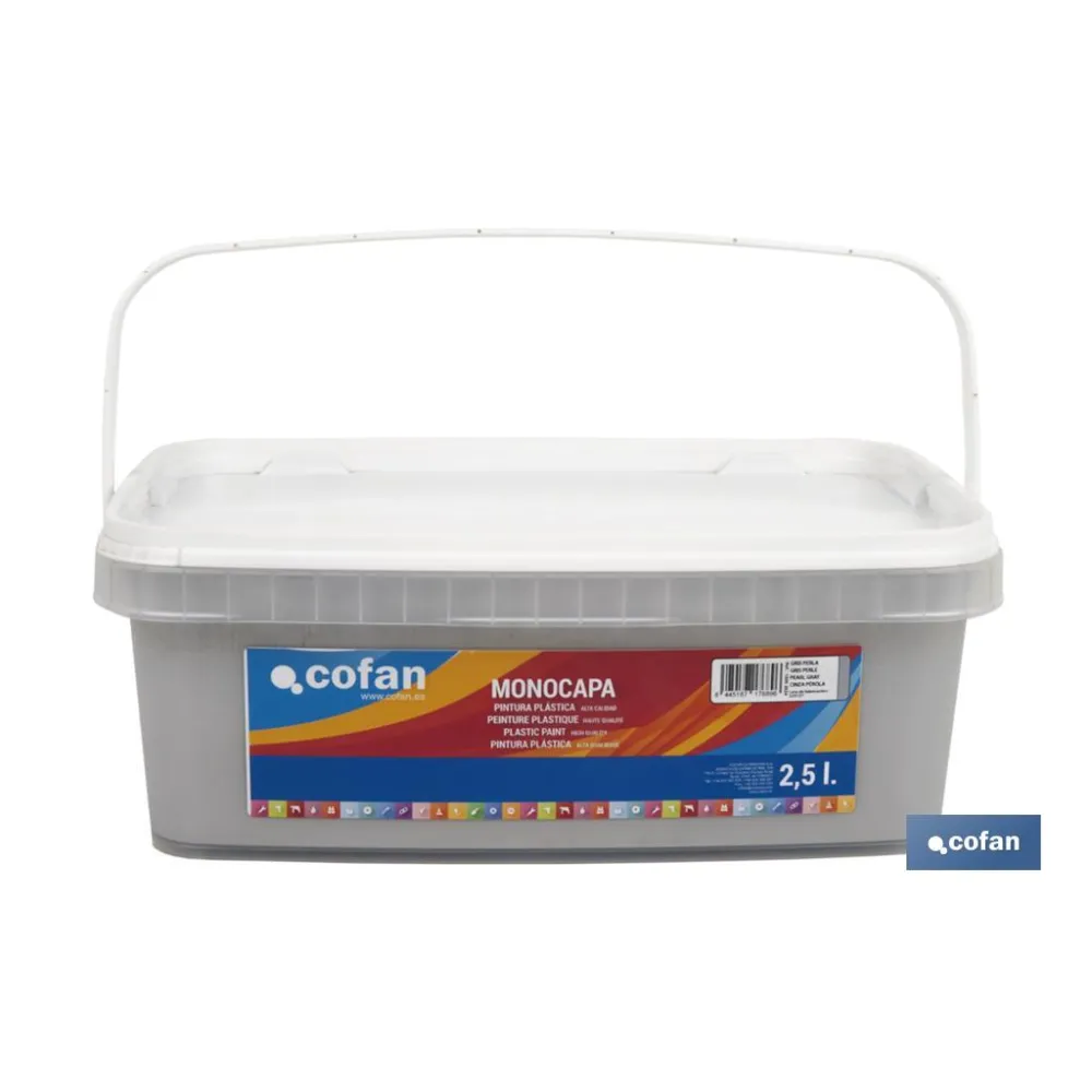 Comprar PINTURA PLÁSTICA MONOCAPA Gris Perl Cofan | almacendeferreteriacor.es