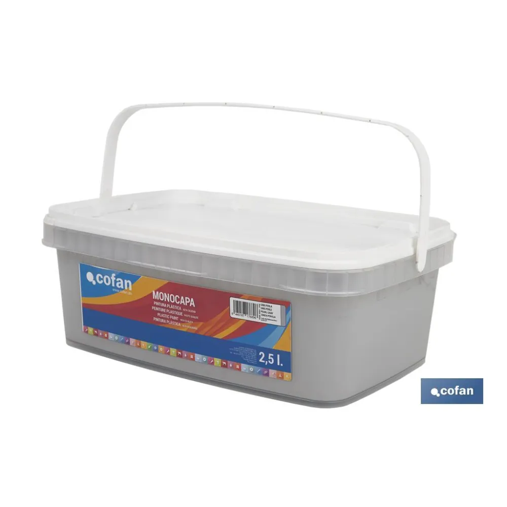 Comprar PINTURA PLÁSTICA MONOCAPA Gris Perl Cofan | almacendeferreteriacor.es