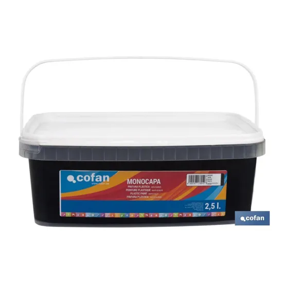 Comprar PINTURA PLÁSTICA MONOCAPA Negro (2, Cofan | almacendeferreteriacor.es