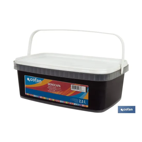 Comprar PINTURA PLÁSTICA MONOCAPA Negro (2, Cofan | almacendeferreteriacor.es
