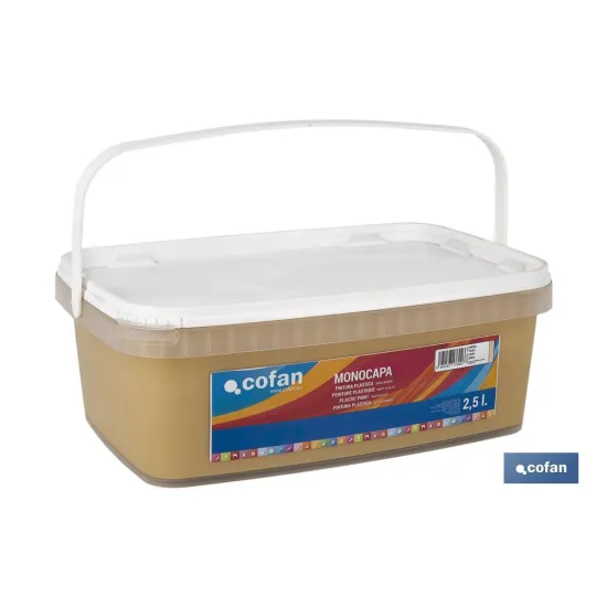Comprar PINTURA PLÁSTICA MONOCAPA Arena (2, Cofan | almacendeferreteriacor.es