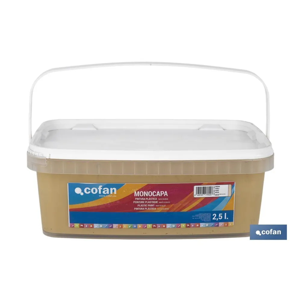 Comprar PINTURA PLÁSTICA MONOCAPA Arena (2, Cofan | almacendeferreteriacor.es
